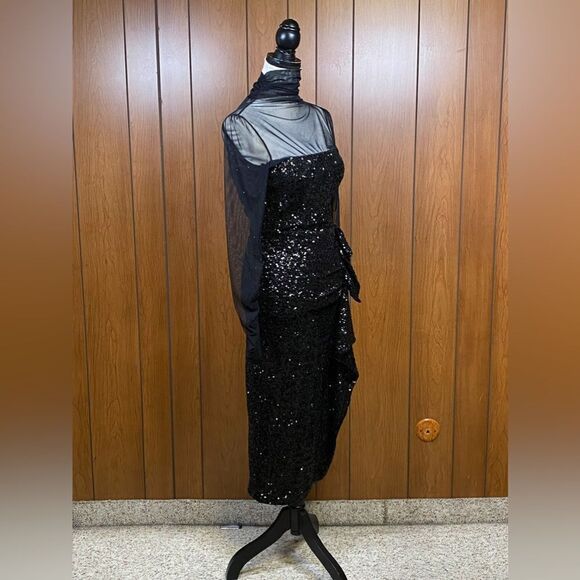 Chiara Boni La Petite Robe Morika Illusion Midi-Dress size 4 - Picture 10 of 12